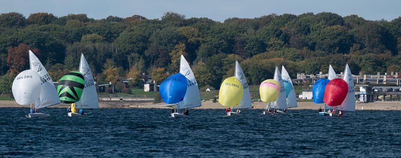 2022 Flying Fifteen Belgian Championship photo copyright Alain Destatte taken at Sports Nautiques de l'Eau d'Heure and featuring the Flying Fifteen class