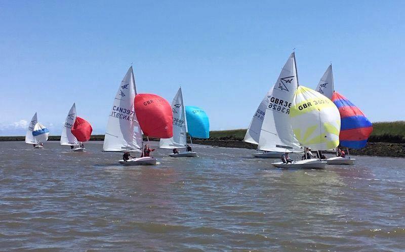 Flying Fifteens at Aldeburgh photo copyright Fleur Hayles taken at Aldeburgh Yacht Club and featuring the Flying Fifteen class