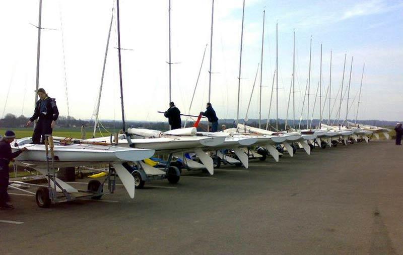 Flying Fifteens at Datchet Water photo copyright Richard Jones taken at Datchet Water Sailing Club and featuring the Flying Fifteen class