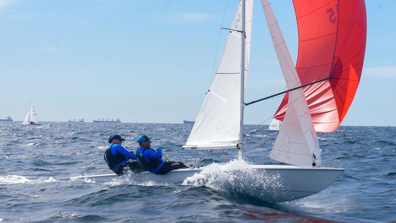 Nick Jerwood - Flying 15 Australian Championship & Worlds Invitational Race 2023 photo copyright Lisa Smith taken at Royal Freshwater Bay Yacht Club and featuring the Flying Fifteen class