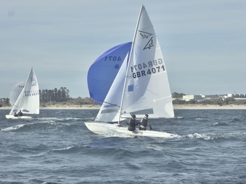 Graham Vials and Chris Turner on Flying 15 Australian Championship Day 1 photo copyright Regatta Services taken at Royal Freshwater Bay Yacht Club and featuring the Flying Fifteen class