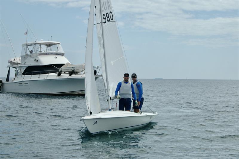 Lachy Gilmour and Ryan Donaldson (AUS) finish 3rd in the Flying 15 Worlds at Fremantle, West Australia photo copyright Regatta Services taken at Royal Freshwater Bay Yacht Club and featuring the Flying Fifteen class