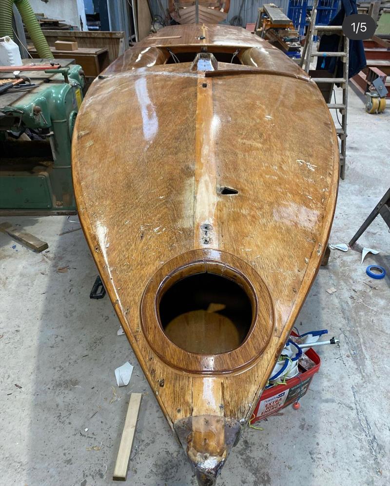 Gilmac restoration - before redecking photo copyright Angus Richardson taken at  and featuring the Flying Fifteen class