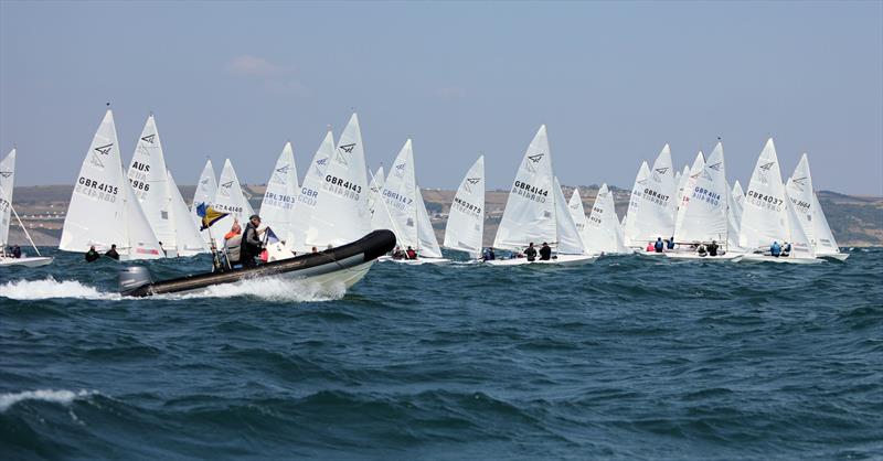 Race 1 third attempt General Recall on day 1 of the 2025 Flying Fifteen Worlds at the WPNSA - photo © Mark Jardine