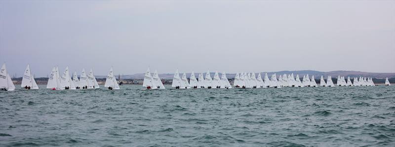 The start during Race 5 on day 3 of the 2025 Flying Fifteen Worlds at the WPNSA - photo © Mark Jardine