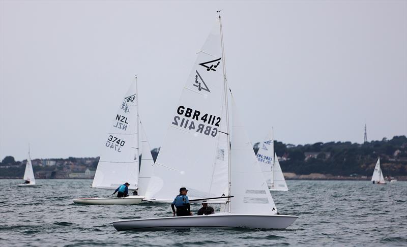 Greg Wells & David Tulloch in GBR 4112 during Race 5 on day 3 of the 2025 Flying Fifteen Worlds at the WPNSA - photo © Mark Jardine