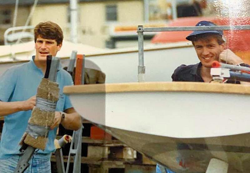 Greg Wells & David Tulloch during the 1988 Flying Fifteen Worlds in Lowestoft - photo © Archive