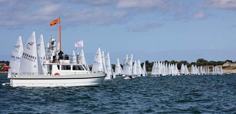 Race 9 start on day 5 of the 2025 Flying Fifteen Worlds at the WPNSA - photo © Mark Jardine