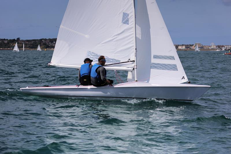 Race 9 - GBR 4117 on the second upwind leg on day 5 of the 2025 Flying Fifteen Worlds at the WPNSA - photo © Mark Jardine