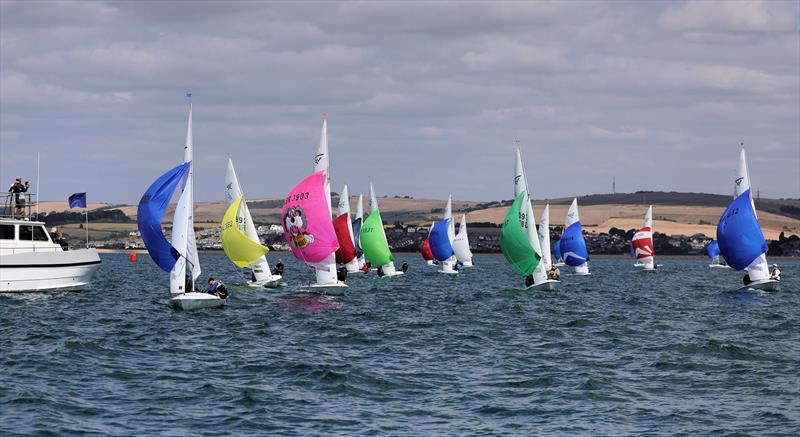 Race 9 finish on day 5 of the 2025 Flying Fifteen Worlds at the WPNSA - photo © Mark Jardine
