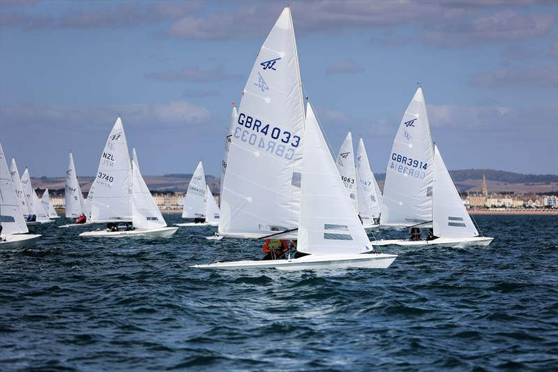 Race 9 - GBR 4033 just after the start on day 5 of the 2025 Flying Fifteen Worlds at the WPNSA photo copyright Mark Jardine taken at Weymouth & Portland National Sailing Academy and featuring the Flying Fifteen class
