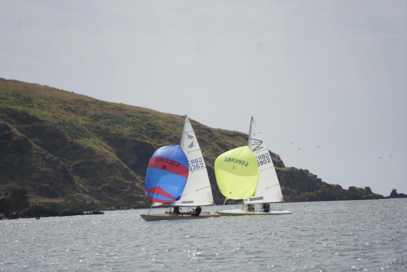 Eventual winner of the Flying Fifteens, Scott Train and Anne Stewart, just ahead of Colin Filer and Jamie Gascoigne - Solway Yacht Club's Kippford Week and the Kippford RNLI Regatta - photo © Finlay Train