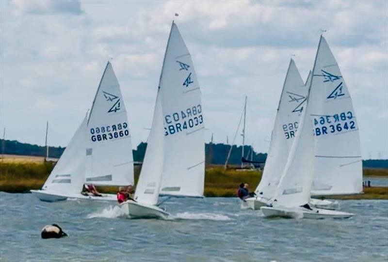 Flying Fifteens in the Aldeburgh Summer Regatta photo copyright Anthony Hinton taken at Aldeburgh Yacht Club and featuring the Flying Fifteen class