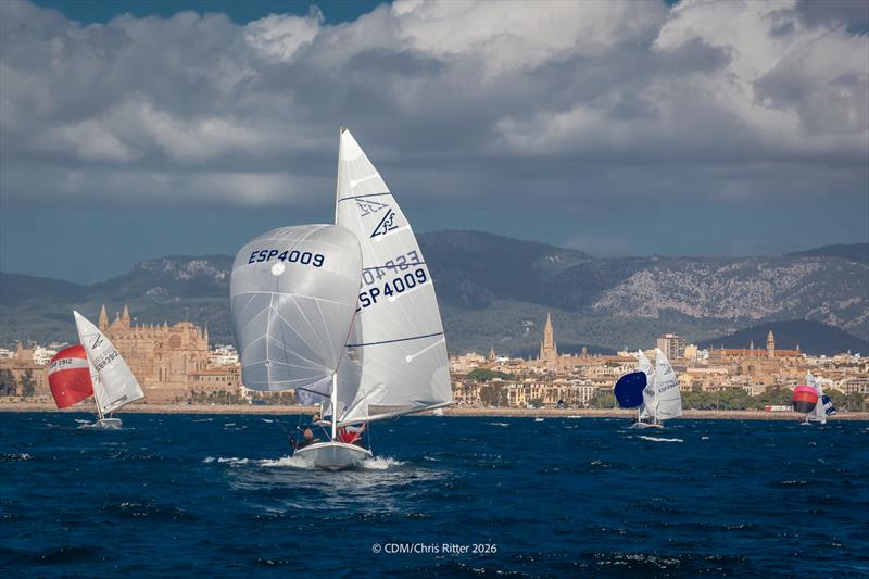 Day 1 - Flying Fifteen Europeans in Palma photo copyright Chris Ritter / CDM taken at Club de Mar-Mallorca and featuring the Flying Fifteen class