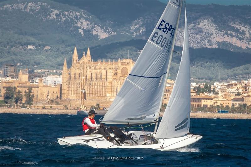 Day 2 - Flying Fifteen Europeans in Palma photo copyright Chris Ritter / CDM taken at Club de Mar-Mallorca and featuring the Flying Fifteen class