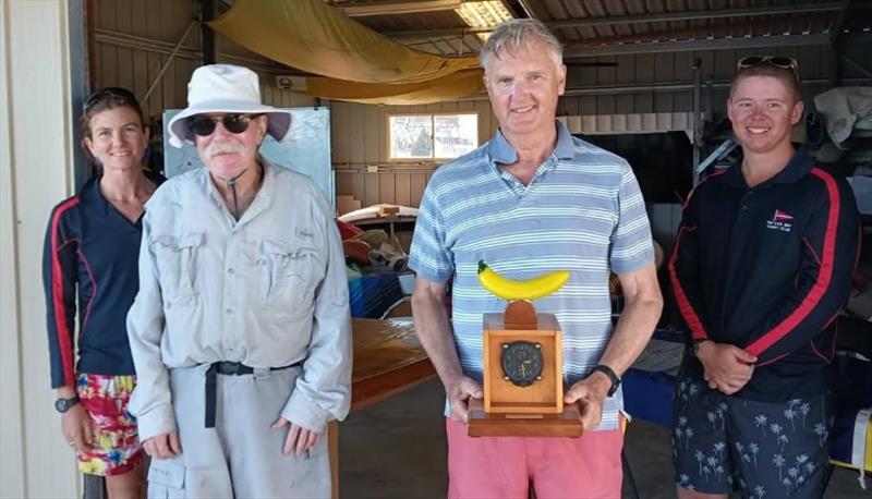 Navigators Trophy - Nikki Magyar, David Larter Lindsey Gilbert, Jonah Sayer' photo copyright Nikki Magyar taken at Tin Can Bay Yacht Club and featuring the Flying Fifteen class