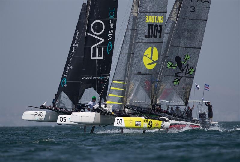 2018 Extreme Sailing Series™ Act 1, Muscat - Day 3 photo copyright Extreme Sailing Series taken at  and featuring the Flying Phantom class
