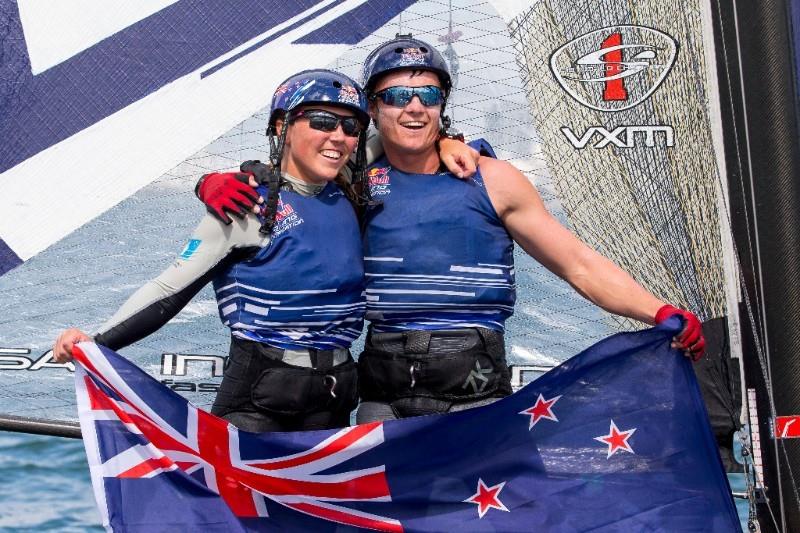 2018 Red Bull Foiling Generation Race  photo copyright Andrew Delves taken at Royal New Zealand Yacht Squadron and featuring the Flying Phantom class