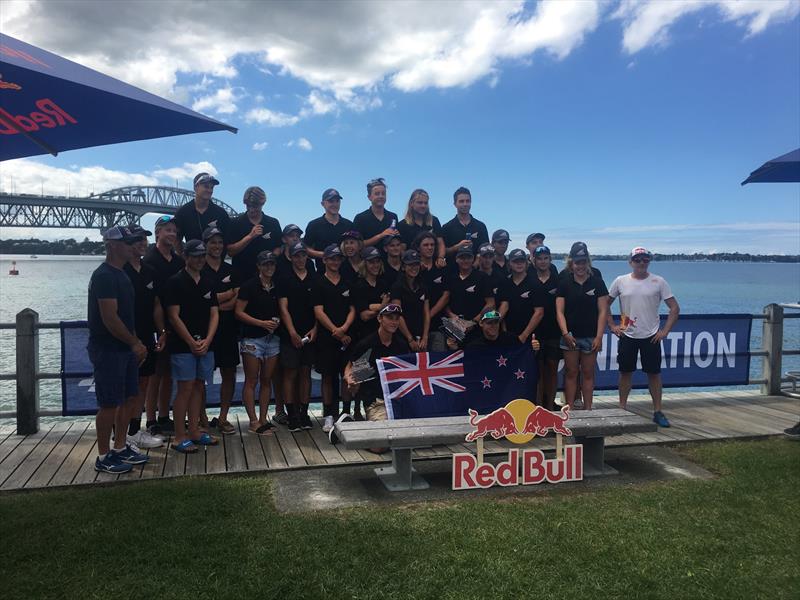 Red Bull Foiling Generation - NZ round - February 22-25, 2018 photo copyright Graeme Murray taken at Royal New Zealand Yacht Squadron and featuring the Flying Phantom class