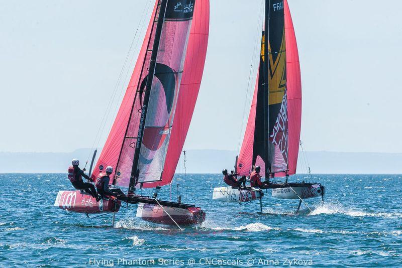 Extreme Sailing Series Act 4, Cascais 2018 - Day 1 - Flying Phantoms - photo © Anna Zykova