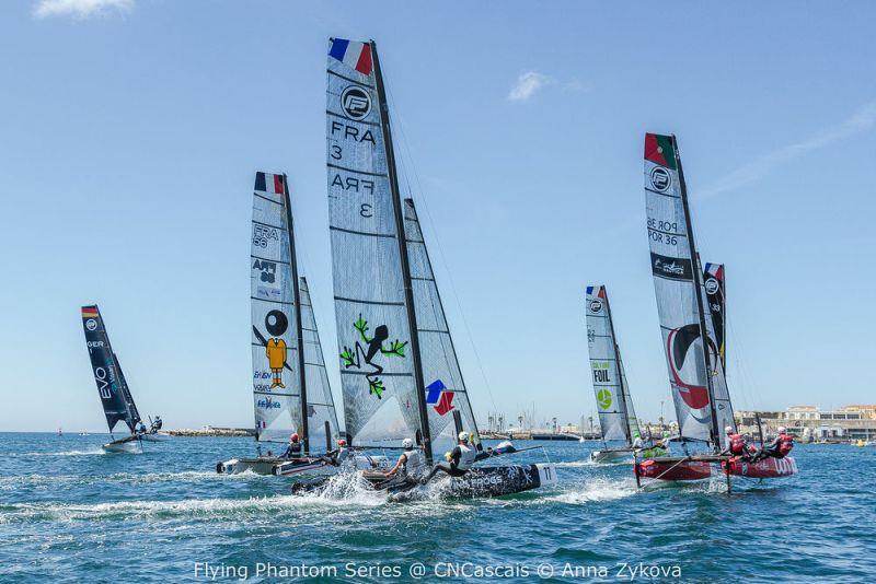 Extreme Sailing Series™ - Cascais 2018 - Flying Phantoms photo copyright Anna Zykova taken at  and featuring the Flying Phantom class