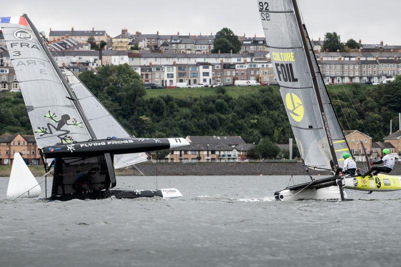 Extreme Sailing Series™ Cardiff 2018 - Flying Phantoms photo copyright Vincent Curutchet / Lloyd Images taken at  and featuring the Flying Phantom class