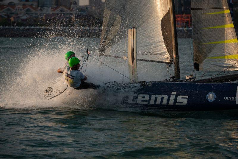 Culture Foil - Day 3 - Extreme Sailing Series Qingdao Mazarin Cup 2018 photo copyright Patrick Condy taken at  and featuring the Flying Phantom class