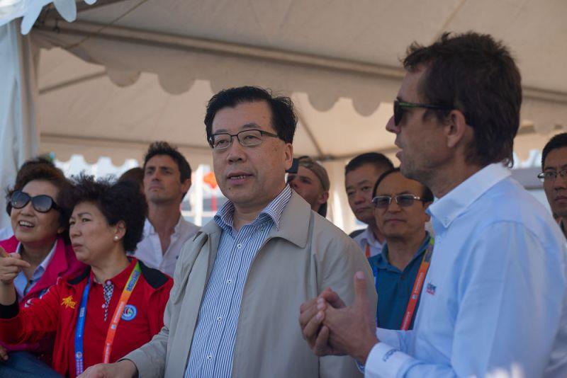 Zhang Jiangting - Day 3 - Extreme Sailing Series Qingdao Mazarin Cup 2018 photo copyright Patrick Condy taken at  and featuring the Flying Phantom class