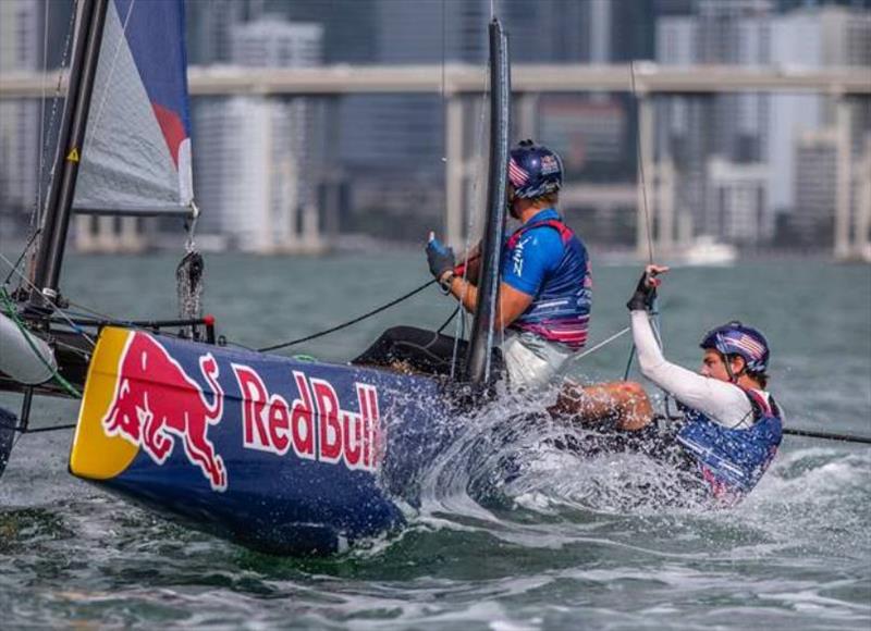 Competitors in action during the Red Bull Foiling Generation in Miami, Fl, USA on 4, November 2018 photo copyright Rob Tringali / Red Bull Content Pool taken at  and featuring the Flying Phantom class