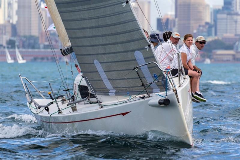 Ophir on fire in the Super 30's - Sydney Harbour Regatta 2019 photo copyright Andrea Francolini taken at Middle Harbour Yacht Club and featuring the Flying Tiger class