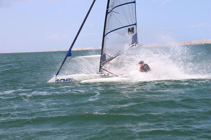 F101 splashdown for Rob Andrews in Mar Menor photo copyright Foiling World taken at  and featuring the  class