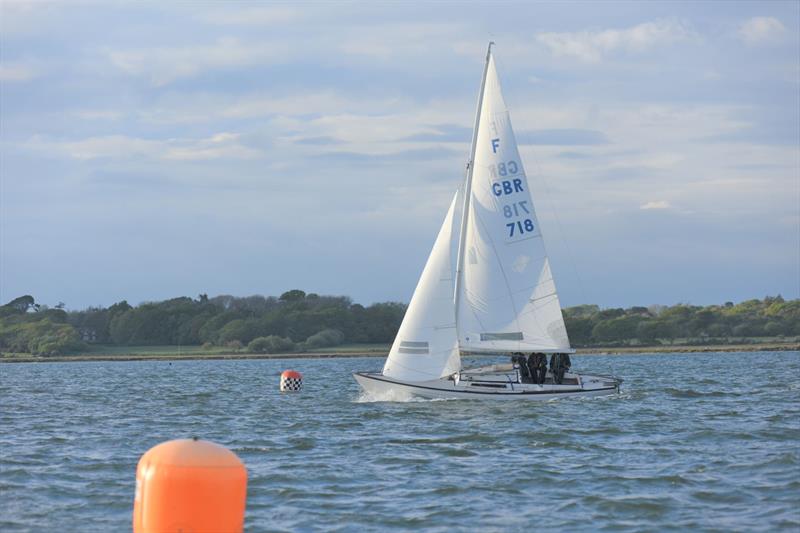 Spencers Estate Agents Royal Lymington Yacht Club Thursday Night Late Series day 3 photo copyright RLymYC taken at Royal Lymington Yacht Club and featuring the Folkboat class