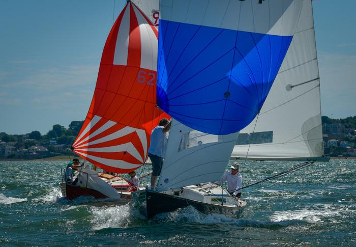 Duelling in the Folkboat class on day 1 at Cowes Classic Week - photo © Tim Jeffreys Photography
