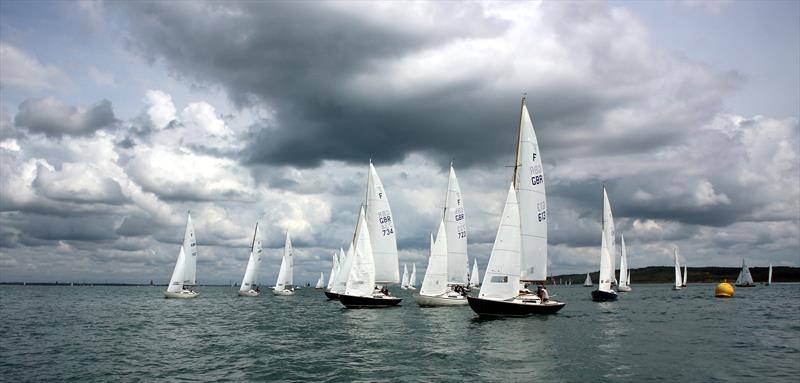 2019 Taittinger Royal Solent Yacht Club Regatta photo copyright Keith Allso taken at Royal Solent Yacht Club and featuring the Folkboat class
