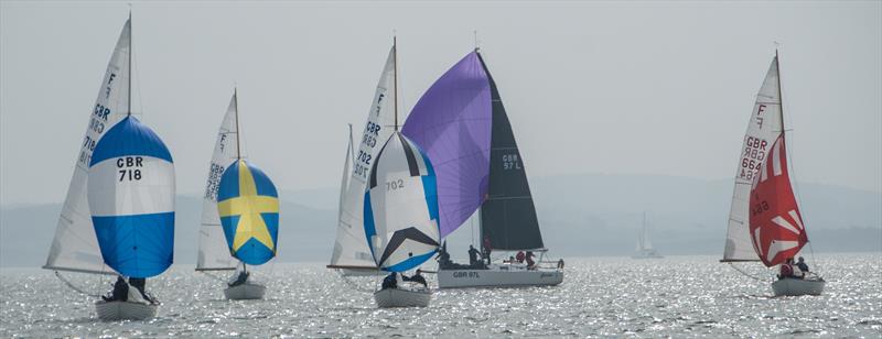 First race of the Portmore Spring Series at Royal Lymington photo copyright Vicky Leen taken at Royal Lymington Yacht Club and featuring the Folkboat class