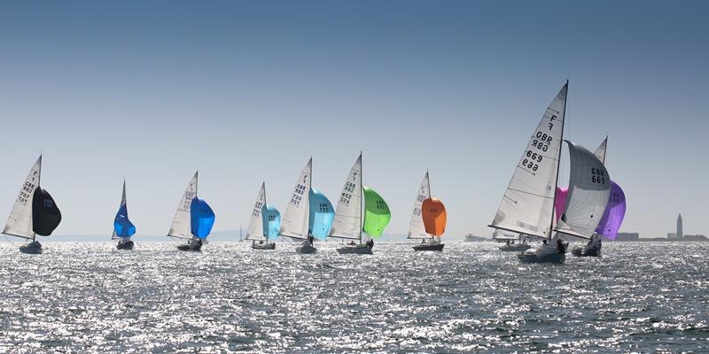 Taittinger Royal Solent Yacht Club Regatta photo copyright Jake Sugden taken at Royal Solent Yacht Club and featuring the Folkboat class