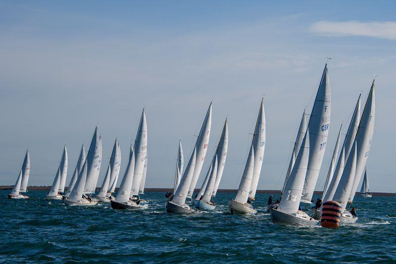 UK Nordic Folkboat National Championships, The Walcon Cup and Sessan Cup photo copyright Paul French / www.coolhat.co.uk taken at Royal Lymington Yacht Club and featuring the Folkboat class