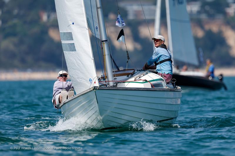 Stralende, GBR 652, on Sunday at the International Paint Poole Regatta 2026 photo copyright Paul Wyeth / www.pwpictures.com taken at Parkstone Yacht Club and featuring the Folkboat class