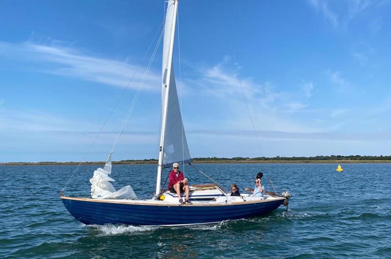 Jen - Cruiser Racer series at Lymington Town race 6 photo copyright Clare Sleigh taken at Lymington Town Sailing Club and featuring the Folkboat class