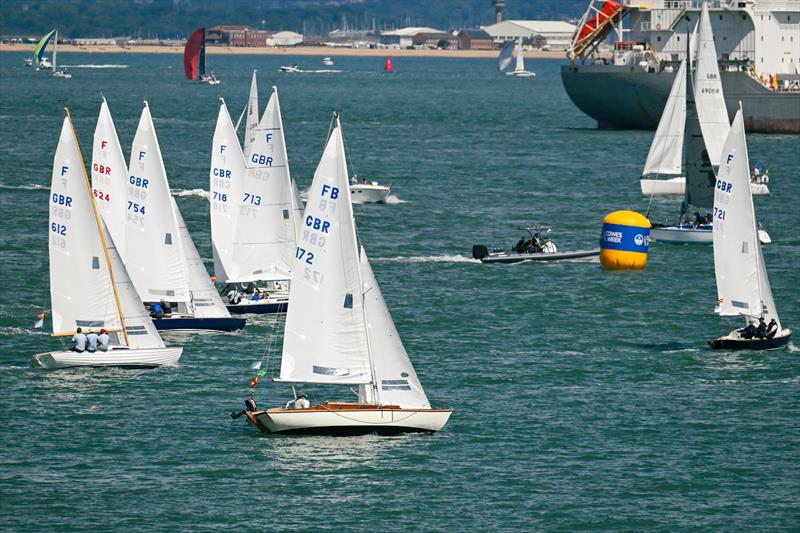 The Folkboats return to Cowes as a class after a 60 year absence - North Sails Cowes Week Day 2 - photo © Paul Wyeth / www.pwpictures.com