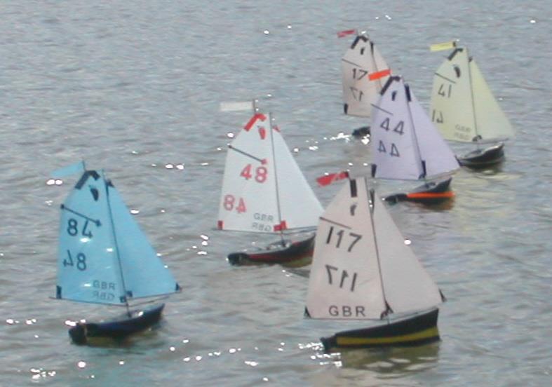 Footy Team Racing at Watermead photo copyright Peter Shepherd taken at Watermead Model Boat Club  and featuring the Footy class