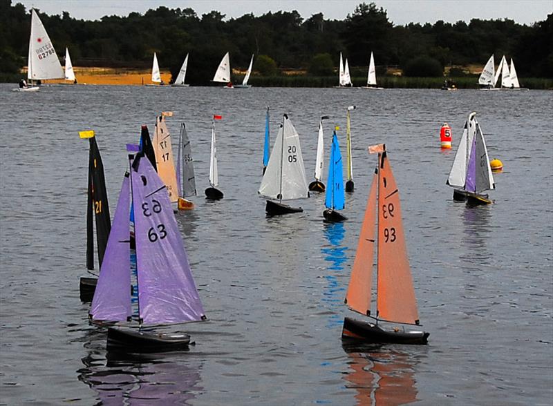 MYA Footy National Championship at Frensham Pond - Oliver Stollery 63 makes the best start in Race 1 - photo © Roger Stollery