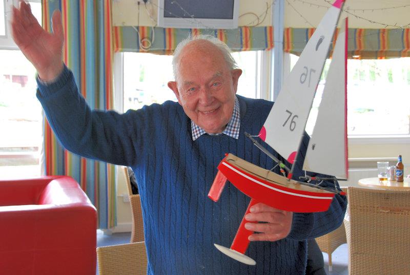 Last placed prizewinner, Charles Smith showing off one of the original Footy's brought over from New Zealand in 2002 - Footy National Championship at Frensham - photo © Oliver Stollery