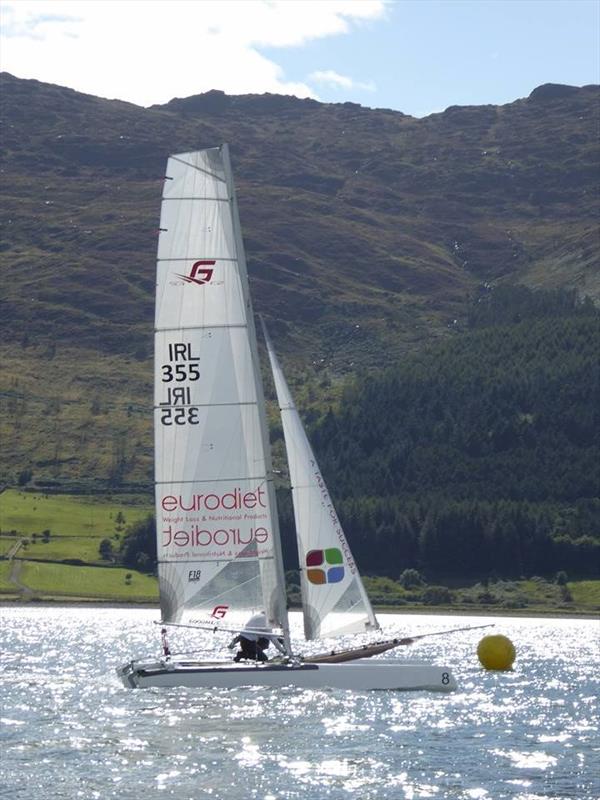 Irish Open Multihull Championship at Carlingford photo copyright Lou Ann Crowcroft / Diarmuid Gorman taken at Carlingford Sailing Club and featuring the Formula 18 class