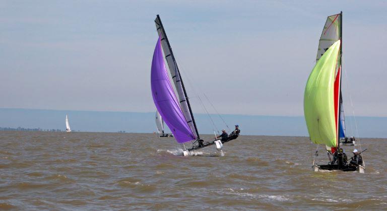 Felixstowe Ferry Sailing Club Catamaran Open photo copyright Sam Rowell taken at Felixstowe Ferry Sailing Club and featuring the Formula 18 class