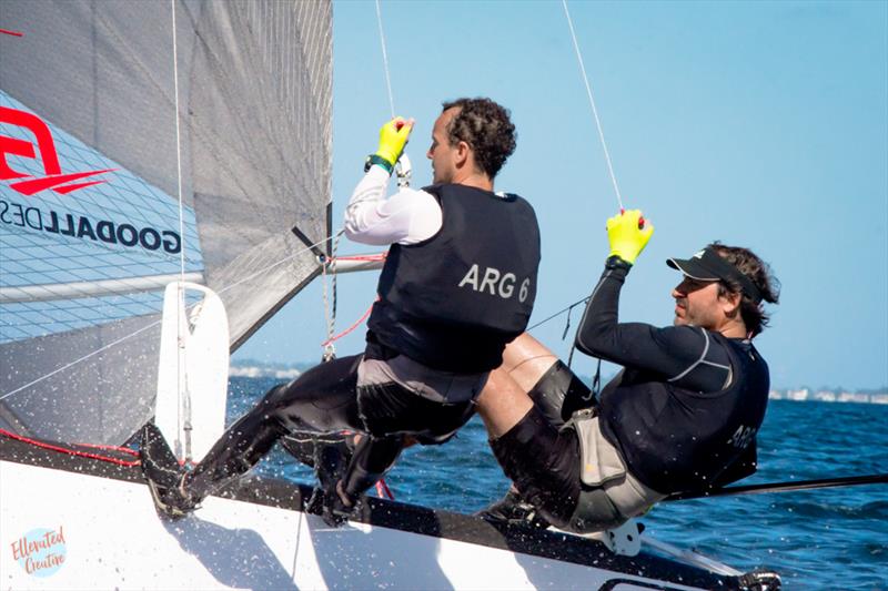 F18 Worlds at Sarasota day 3 photo copyright Ellinor Walters taken at Sarasota Sailing Squadron and featuring the Formula 18 class