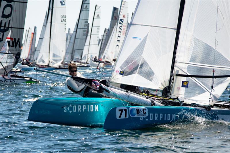 F18 Worlds at Sarasota day 4 photo copyright Ellinor Walters taken at Sarasota Sailing Squadron and featuring the Formula 18 class