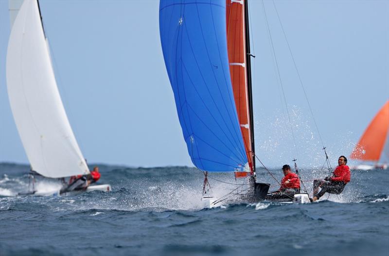 Day 1 - 11th St. Barth Cata Cup photo copyright Pascal Alemany taken at Saint Barth Yacht Club and featuring the Formula 18 class