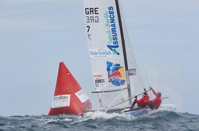 Day 1 - 11th St. Barth Cata Cup photo copyright Michael Gramm taken at Saint Barth Yacht Club and featuring the Formula 18 class