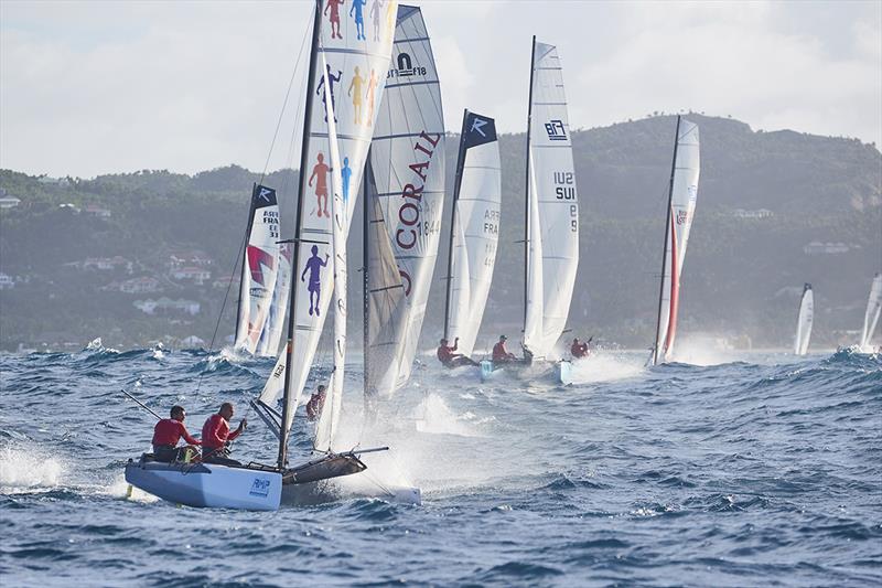 2018 St. Barth Cata Cup photo copyright Michael Gramm taken at Saint Barth Yacht Club and featuring the Formula 18 class